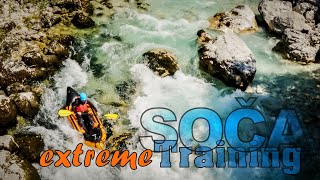 Soca WildwasserTraining EXTREME mit KajakPackraft [upl. by Hnirt]