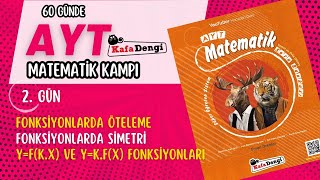 60 GÜNDE AYT MATEMATİK KAMPI  2GÜN  FONKSİYONLARDA ÖTELEME VE SİMETRİ YFKX VE YKFX [upl. by Einittirb698]