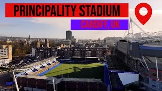 Principality Stadium  4K Aerial View [upl. by Einahpets]