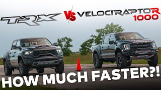 1000 HP Raptor R vs RAM TRX  VelociRaptoR 1000 by Hennessey [upl. by Bubb]