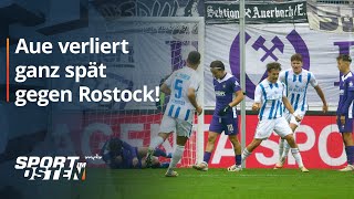 Hansa Rostock schockt dezimierte Auer in der Nachspielzeit  MDR [upl. by Ahsait235]