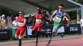 Athletics  mens 200m T43 final  2013 IPC Athletics World Championships Lyon [upl. by Weld]