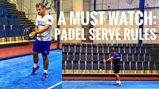 Padel Serve Rules [upl. by Arreip358]