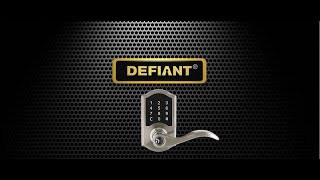 Defiant Touchpad Electronic Door Lever Programming [upl. by Anni30]