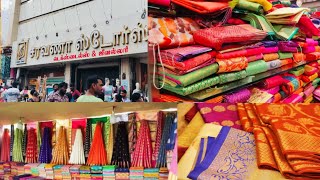 TNagar sarvana stores Diwali sarees collections 💥 New trending [upl. by Akinad582]