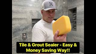 How To Seal Tile amp Grout  Easy amp Money Saving Way Using 511 Miracle Impregnator Sealer [upl. by Halli931]