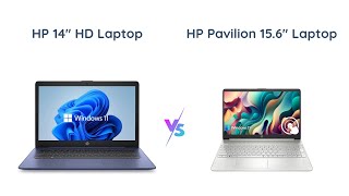 HP 14quot HD Laptop vs HP Pavilion 156quot HD Touchscreen Laptop 🌟 [upl. by Plante25]