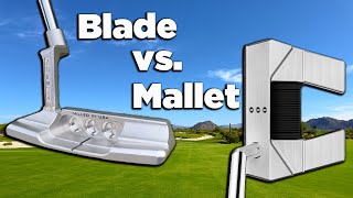 Scotty Cameron Newport 2 vs Phantom 55 Blade vs Mallet [upl. by Tilagram64]