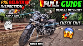 HONDA CB350 PRE DELIVERY INSPECTION PDI HOW TO DO PRE DELIVERY INSPECTION OF BIKE PDI IN 2024 [upl. by Downall]