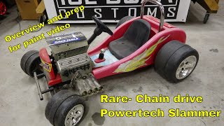 Chain drive hot rod powerwheels powertech slammer chain drive ckcgarage [upl. by Yesnikcm80]