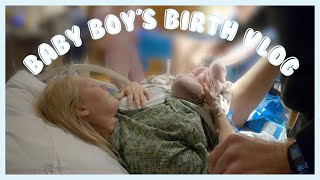 THE BIRTH OF OUR THIRD BABY BOY  birth vlog name reveal baby 3 [upl. by Orpah]