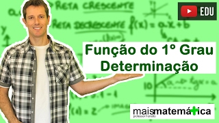 Função do Primeiro Grau Função Afim Determinando a Função Aula 2 de 9 [upl. by Marcile454]