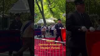 FDNY  GermanAmerican Steuben Parade shorts parade newyork germany music newyork [upl. by Edylc252]