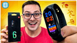 Mi BAND 6 Mais COMPLETA do que NUNCA e BARATINHA A Xiaomi mandou MUITO BEM UNBOXING e impressões [upl. by Nirtiak]