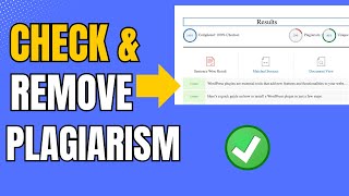 How To Check and Remove Plagiarism For Free [upl. by Ennayhs]