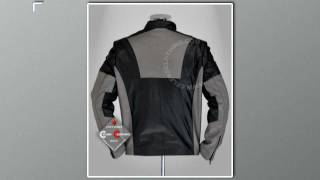 Tony Stark Jacket  Iron Man Motorcycle Grey Replica Leather Clothing [upl. by Miller333]