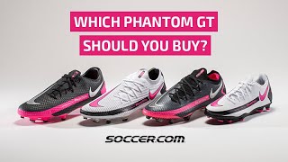 Which Nike Phantom GT is right for you Elite vs Pro vs Academy [upl. by Tris969]