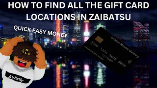 How to find all the gift cards in Zaibatsu Part 1 [upl. by Ahsikal332]