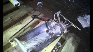 Volvo D5 DPF removal and making it to silencer [upl. by Nirrej]