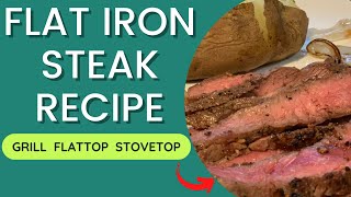 HOW TO COOK FLAT IRON STEAK [upl. by Htez]