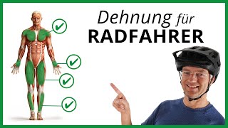 Die 4 BESTEN DEHNÜBUNGEN für Radfahrer Unbedingt beachten [upl. by Iral]