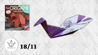 1811  Swan  Easy ORIGAMI Calendar 2024 [upl. by Lesli]