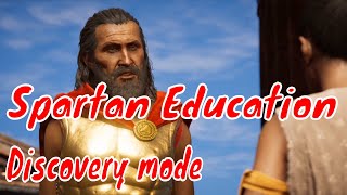 Spartan Education tour Lakonia Discovery mode Assassins Creed Odyssey [upl. by Pish]