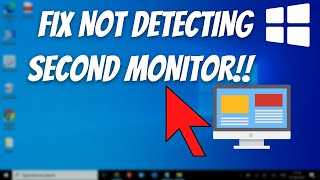 Fix Windows 11 Not Detecting Second Monitor 2022 [upl. by Shanley]