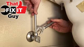 How to Replace a Old Toilet Shut Off ValveRIGHT TOOLS FOR THE JOB [upl. by Davie]