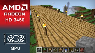 Minecraft Gameplay ATI Radeon HD 3450 [upl. by Fabiano]