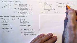 Matematik 1c Tangens sinus amp cosinus [upl. by Sitrik]