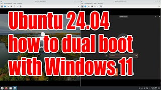 Ubuntu 2404 how to dual boot with Windows 11 tutorial  October 2024  653b3bca [upl. by Hartnett803]