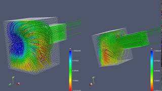 Custom Streamtracer with Tube filter in paraView for Pressure solution using pisoFoam [upl. by Jamison]