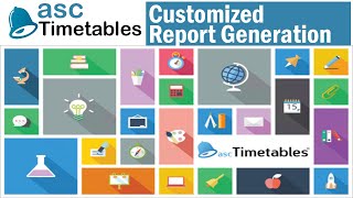 Customized Report Generation in Timetable  ASC Timetables 2019  Timetable Generation Software [upl. by Assenar895]