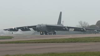 Yet another B52 arrives in Europe for a Bomber Task Force deployment [upl. by Nodarb]