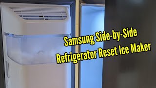 How To Reset Samsung Refrigerator lce Maker [upl. by Nyrehtac]