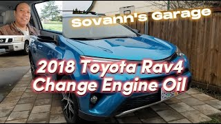 2018 Toyota Rav4 Change Engine Oil [upl. by Zoarah]