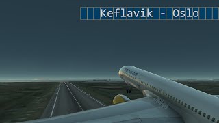 X Plane 12  Keflavik BIKF  Oslo ENGM  Icelandair B752  Vatsim [upl. by Elisabetta]