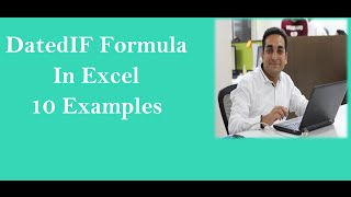 MS Excel Datedif Formula In Excel with 6 Variation [upl. by Kitarp907]