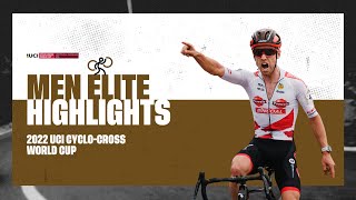 Men Elite Highlights  RD 2 Fayetteville USA  202223 UCI CX World Cup [upl. by Kralc]