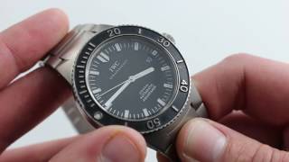 PreOwned IWC Aquatimer 2000 IW353602 Luxury Watch Review [upl. by Aiciruam]