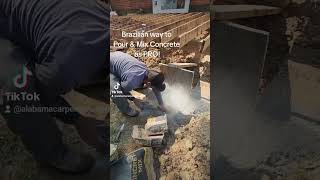 handyman concrete 2025 Brazilian Pour amp mix concrete Bags 2025 is coming [upl. by Hilten]