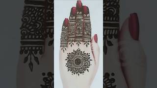 New mandala designeasy mandala henna design hennastain mehndi hennainsposhortsviral [upl. by Azaria117]