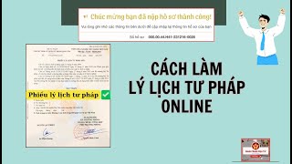 Cách làm phiếu LÝ LỊCH TƯ PHÁP online mới nhất [upl. by Eeb]