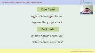 Jägerprüfung Niedersachsen Eselsbrücke Abzugsfunktion Quer und Bockflinte [upl. by Ellenehs295]