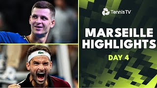 Dimitrov vs Korda Hurkacz AugerAliassime amp More Feature  Marseille 2024 Highlights Day 4 [upl. by Netsryk]