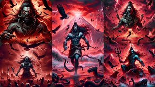 Shiva Rudra I Most Destructive form I Destroying Demons I Shiva Tandava by Ravana I Shiva status 🔱🚩🙏 [upl. by Sharon471]