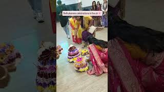 Bathukamma celebrations in the uk 🌸 ukvlogs minivlgs explorepage exploremore trendingshorts [upl. by Tremayne526]