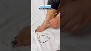 New Designer  Beautiful Silver Anklet 💥 with 55 discount on instant first order 💥 anklets yt [upl. by Oicnecserc]