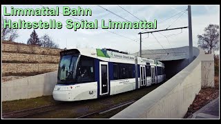 AVA Limmattal Bahn Haltestelle Spital Limmattal Kanton Zürich Schweiz 2023 [upl. by Enihsnus904]